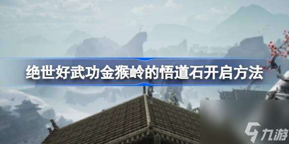 绝世好武功金猴岭的悟道石怎么开,绝世好武功金猴岭的悟道石开启方法