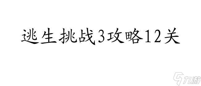 逃生挑战3攻略12关怎么过-最全攻略技巧分享