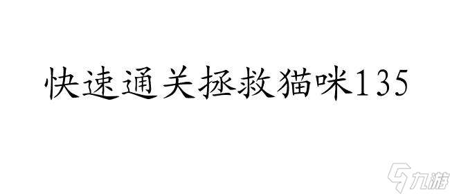 拯救猫咪135怎么过关攻略,让猫咪重返家园！