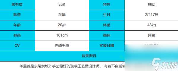 绯色回响萃星怎么样 萃星角色介绍