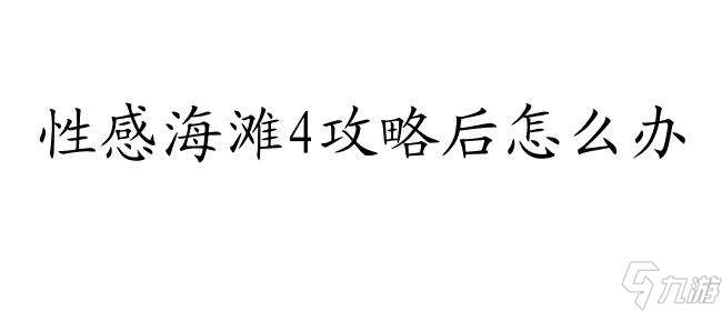 性感海灘4攻略后怎么辦 - 最全攻略及解決方案