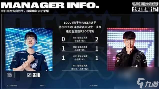 《lol》scout和和faker交手记录一览