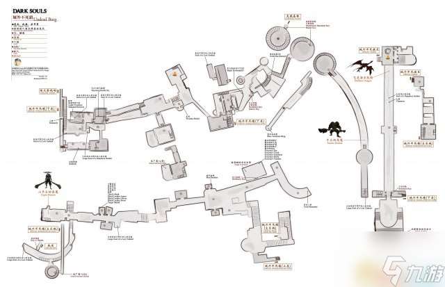 黑暗之魂：重制版 中文全地图标注+流程攻略资料合集