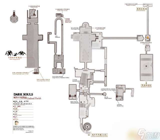 黑暗之魂：重制版 中文全地图标注+流程攻略资料合集