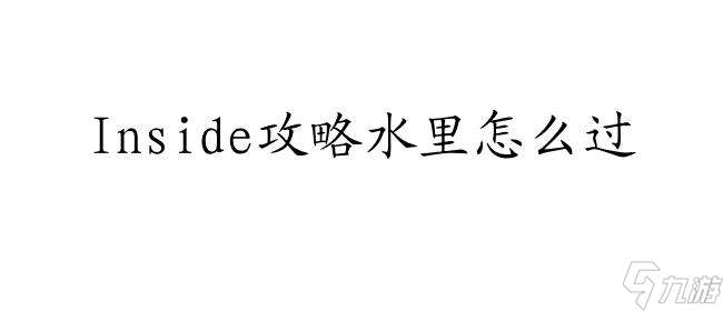 inside攻略水里怎么过