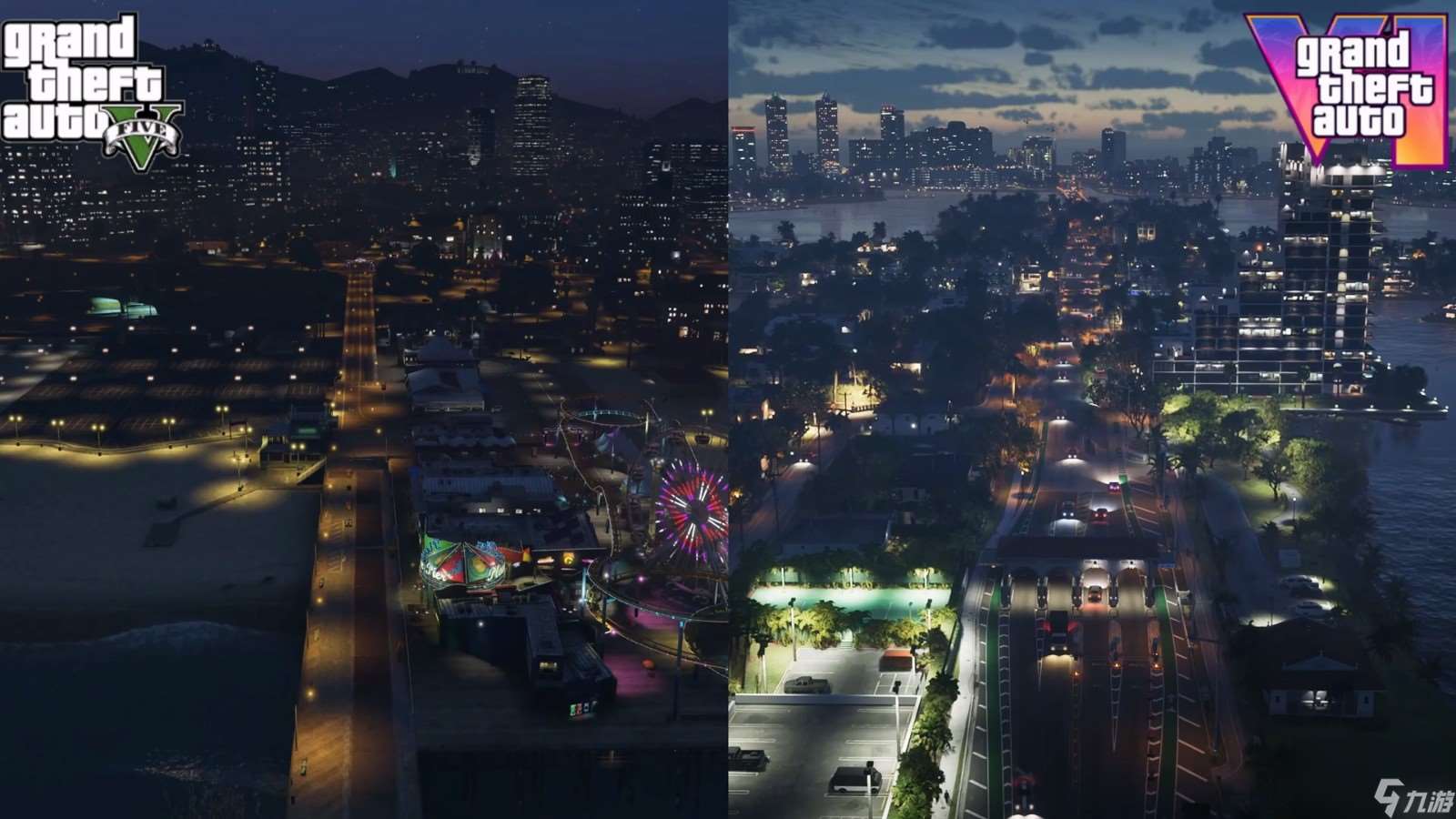 《GTA6》预告浏览量超6000万 6代和5代画面对比