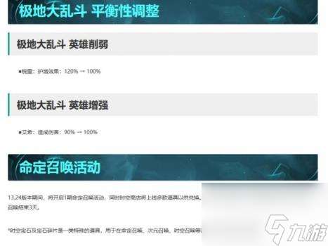英雄联盟13.24版本更新维护时间介绍