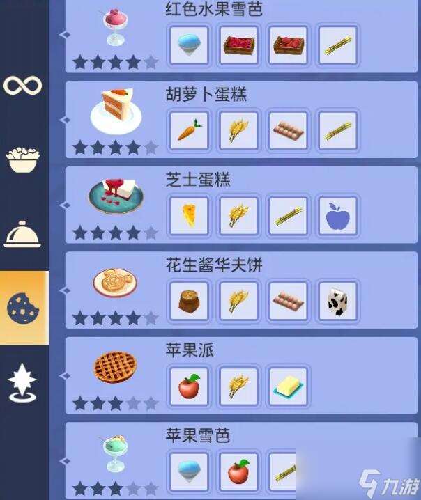 迪士尼梦幻星谷食谱配方大全介绍-全食谱配方分享「已解决」