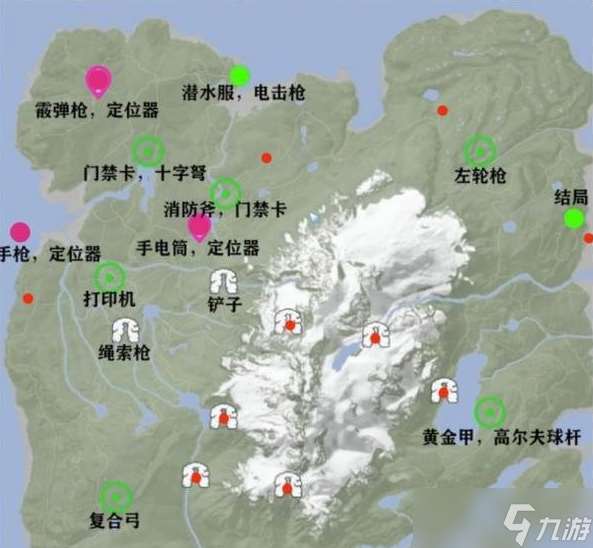 森林之子地图资源分布图分享