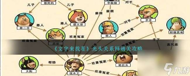 文字来找茬光头关系网怎么过-光头关系网通关攻略