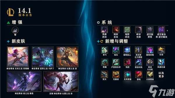 英雄联盟14.1版本更新内容 lol14.1版本更新公告