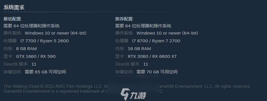行尸走肉命运存储空间要求是多少-游戏存储空间介绍