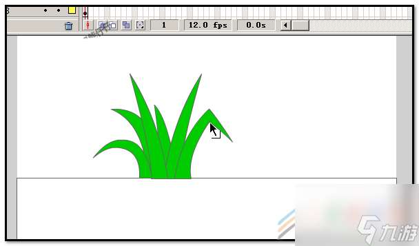 flash如何画绿色的小草