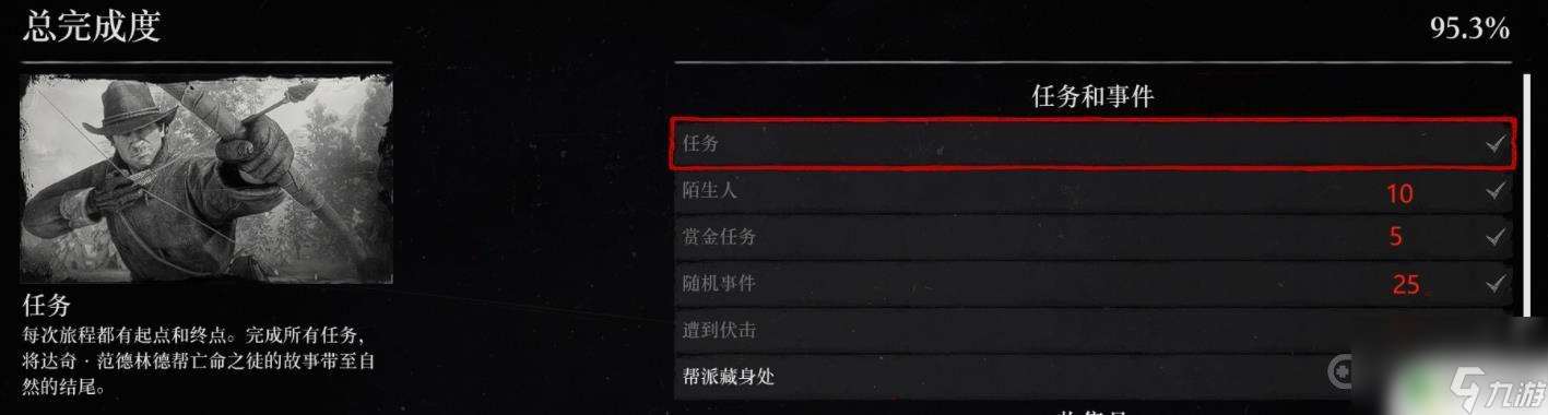 荒野大镖客2百分百进度条件 荒野大镖客2如何达成100%完成度攻略