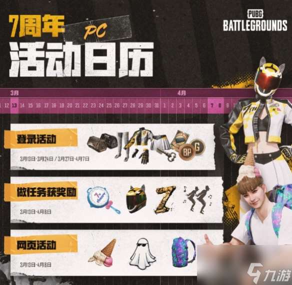 《pubg》7周年纪念礼包领取方法