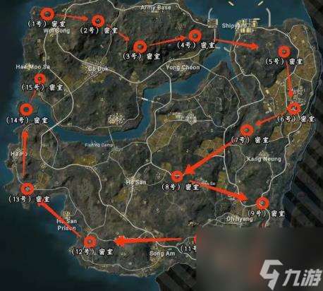 pubg泰戈神秘钥匙密室位置介绍