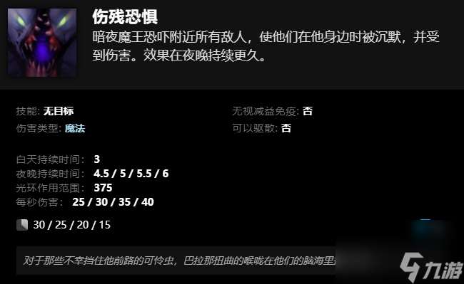 刀塔暗夜魔王技能介绍