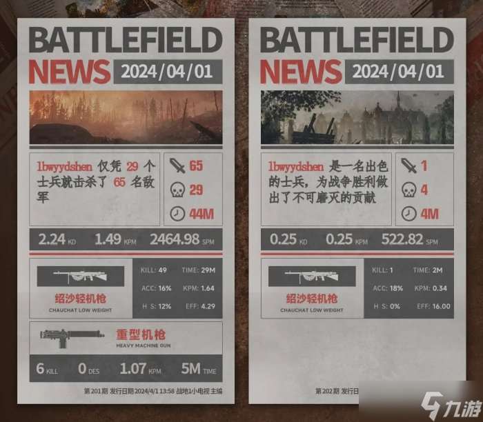 戰地風云1支援兵武器怎么選