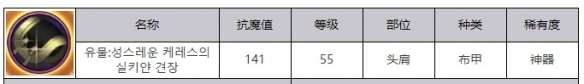 地下城与勇士起源光明的掌控之力绢丝肩甲属性效果一览