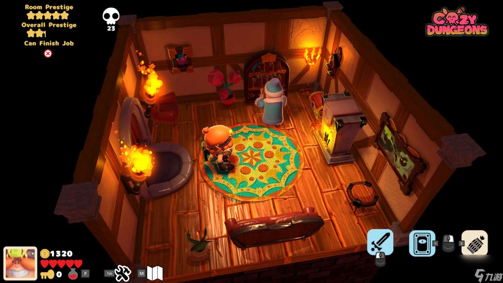 冒险/室内设计游戏《Cozy Dungeons》Steam页面上线 支持中文