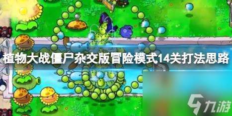 植物大战僵尸杂交版冒险模式14关打法思路