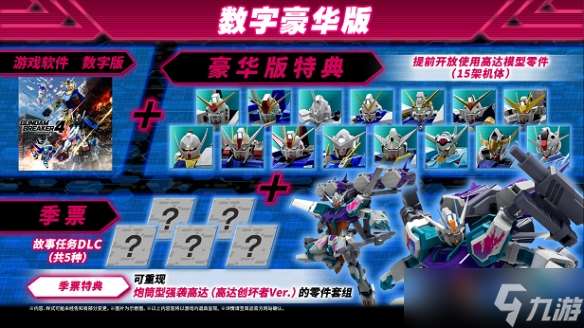 《高达破坏者4》各版本有什么区 别各版本区别介绍