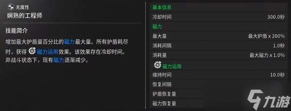 第一后裔凱爾技能/五維屬性一覽