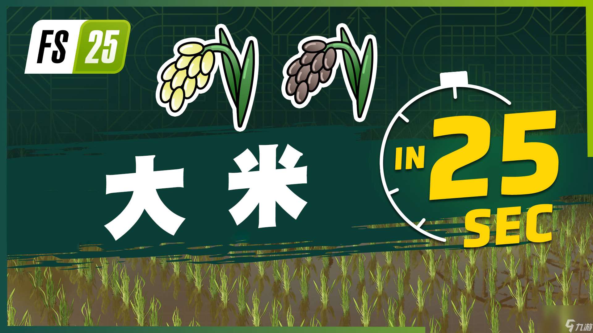 《Farming Simulator 25》最新资讯公开：现已发布新农作物大米和豌豆的宣传片！