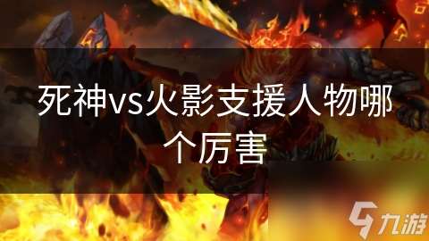 死神vs火影支援人物哪个厉害