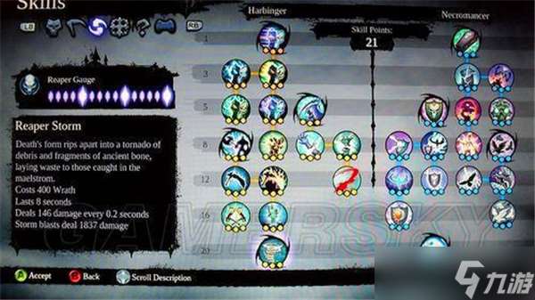 暗黑血統2全技能樹中文翻譯解析