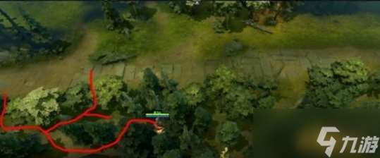 DOTA2樹林系統地圖下方介紹