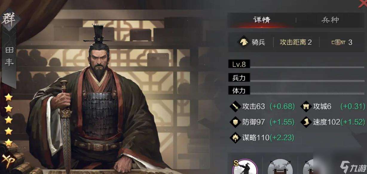 率土之滨田丰值得培养吗