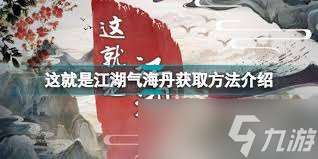 这就是江湖气海怎么玩