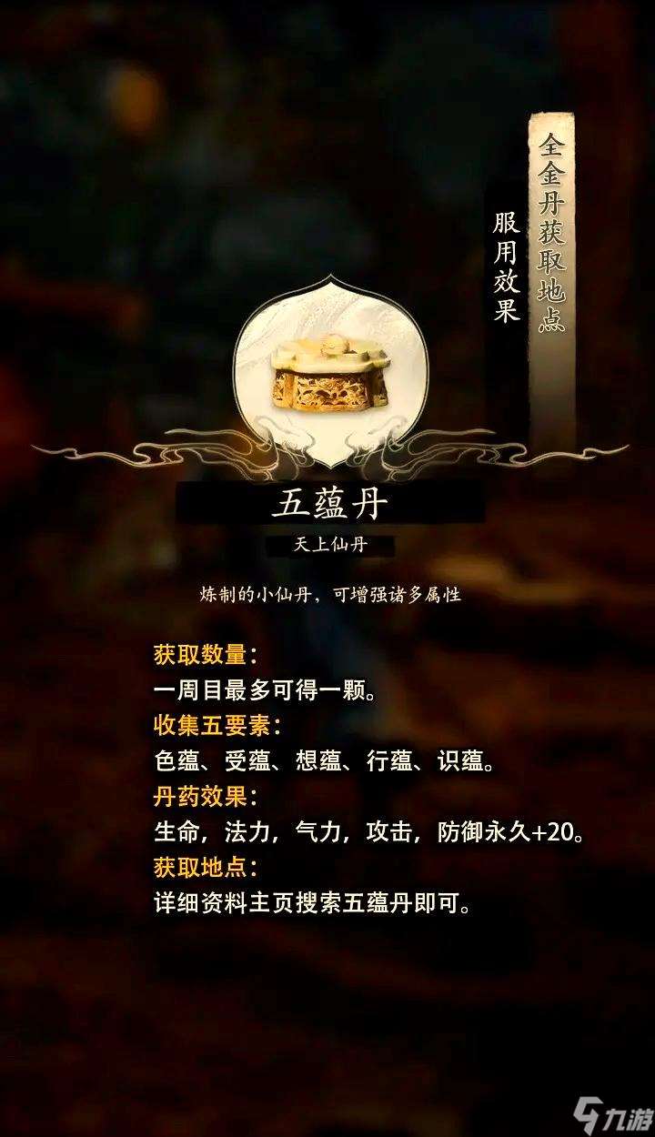 黑神话悟空一次能吃多少丹药？黑神话悟空仙丹有什么效果