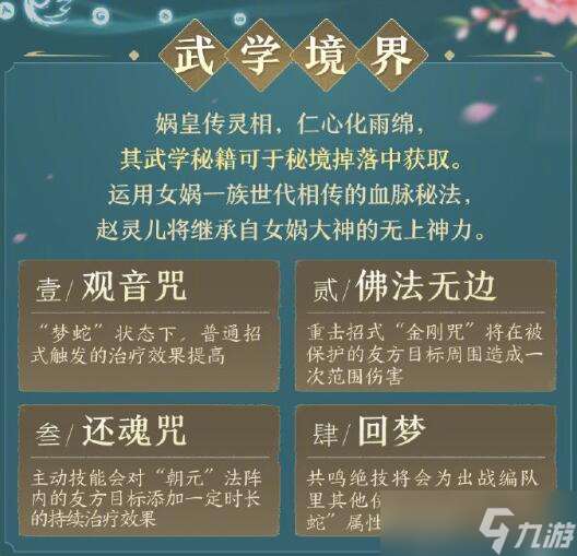《剑网3》侠客赵灵儿武学技能一览