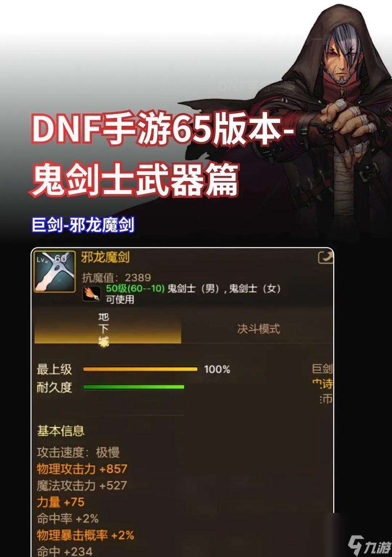 地下城起源中鬼劍士應選擇哪些裝備？