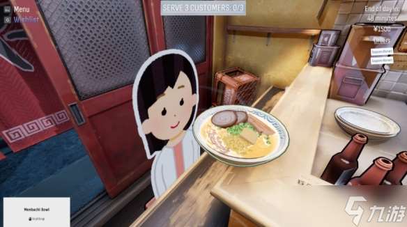 拉面店模拟器Demo推出！一人独自经营的深夜拉面食堂