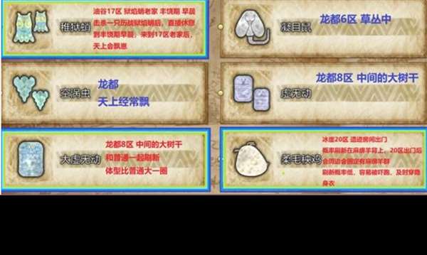 怪物猎人荒野全环境生物收集指南