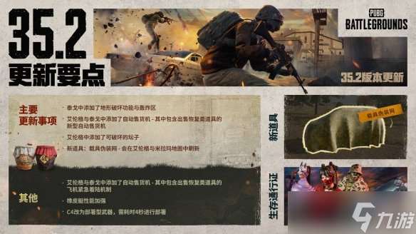 隐匿锋芒，奇袭制胜 《PUBG》35.2版本更新