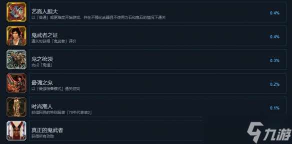 《鬼武者2重制版》全成就一覽