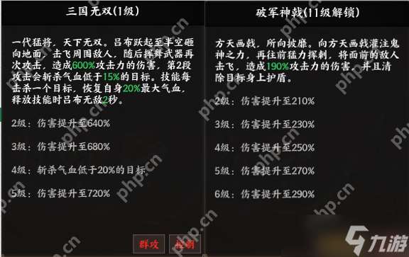 征服與榮耀呂布技能全解析 無雙戰神橫掃戰場終極指南