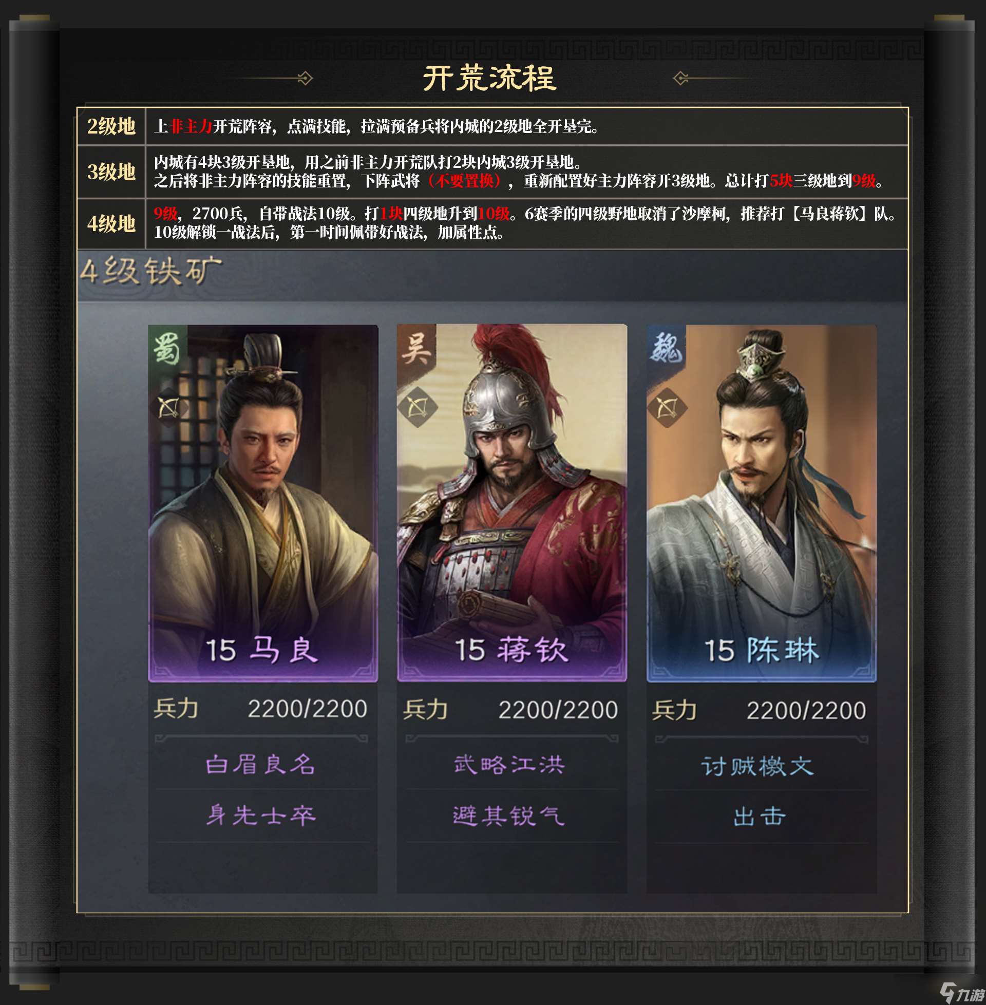 三國：謀定天下玩家投稿丨S6問鼎賽季「群雄爭鋒」開荒指南