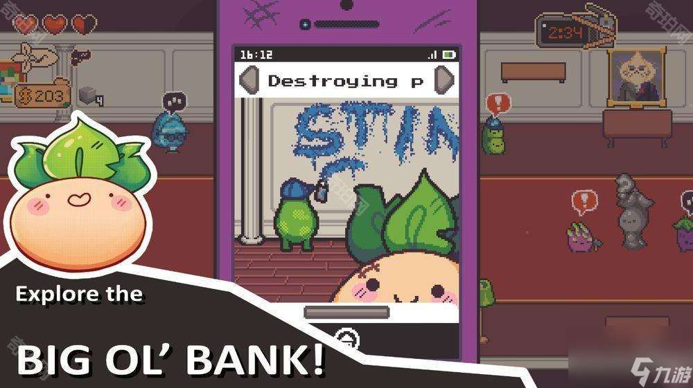 《Turnip Boy Robs a Bank》手機版開放預先注冊 與腌菜幫聯手進行銀行搶案