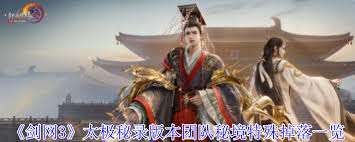 劍網(wǎng)3太極秘錄版本團(tuán)隊(duì)秘境特殊掉落有哪些