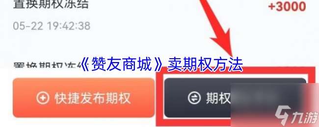 《赞友商城》卖期权方法