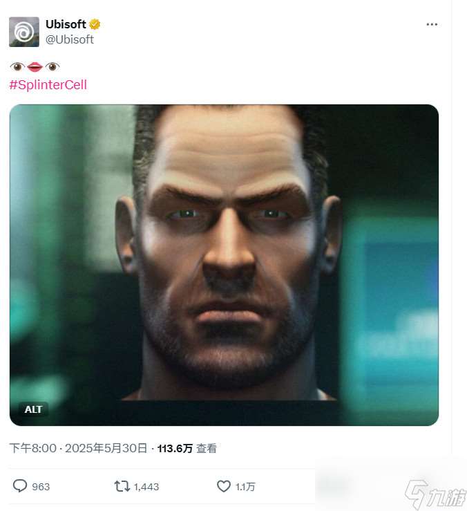 育碧预热《细胞分裂：重制版》 舅舅称“画面相当惊艳”