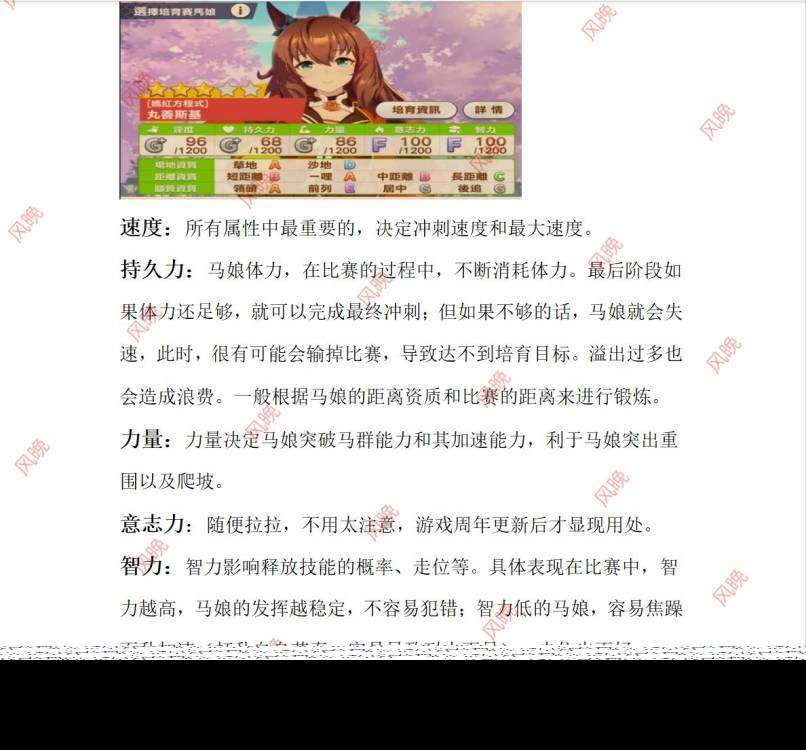 閃耀！優俊少女啊？不會還有人不知道怎么養馬吧(●—●)（已更新，有討論帖）