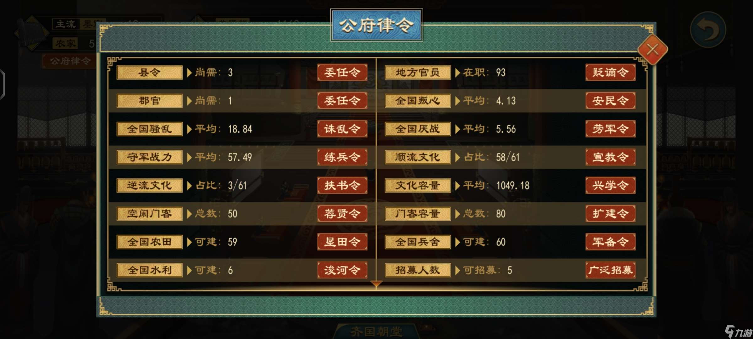 大周列國志大周列國志推演局內圖標講解(1)