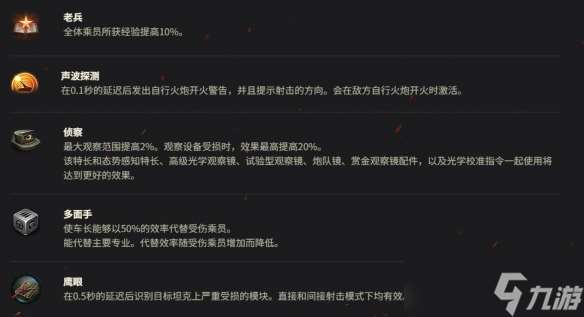 《坦克世界》巡洋坦克 Mk.I乘員技能介紹