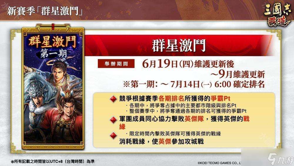 《三國志：霸道》新賽季「群星激斗」開幕 全新 LR 武將「魏延」、「管夷吾」登場